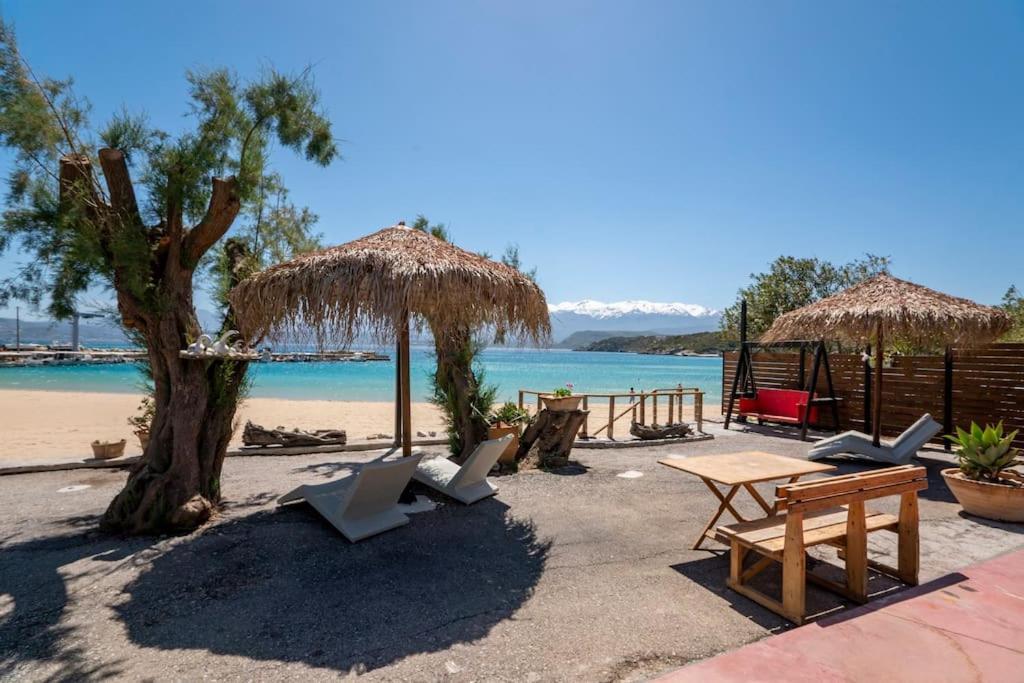 Sea And Sun Metaxy Mas, Brand-New, Beachfront ! Chania  Exteriör bild
