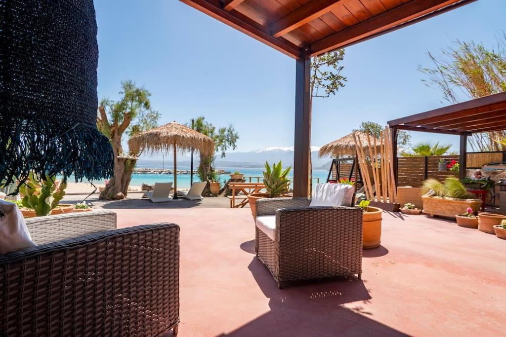Sea And Sun Metaxy Mas, Brand-New, Beachfront ! Chania  Exteriör bild